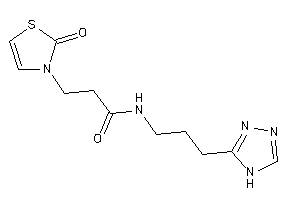 3-(2-keto-4-thiazolin-3-yl)-N-[3-(4H-1,2,4-triazol-3-yl)propyl]propionamide