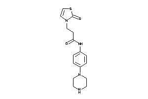 3-(2-keto-4-thiazolin-3-yl)-N-(4-piperazinophenyl)propionamide