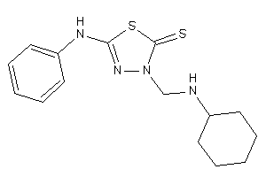 5-anilino-3-[(cyclohexylamino)methyl]-1,3,4-thiadiazole-2-thione