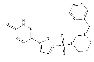 3-[5-(3-benzylhexahydropyrimidin-1-yl)sulfonyl-2-furyl]-1H-pyridazin-6-one