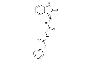 Image of N-[(2-ketoindolin-3-ylidene)amino]-2-[(2-phenylacetyl)amino]acetamide