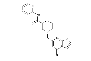 1-[(5-ketothiazolo[3,2-a]pyrimidin-7-yl)methyl]-N-pyrazin-2-yl-nipecotamide