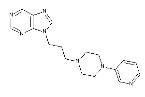 9-[3-[4-(3-pyridyl)piperazino]propyl]purine