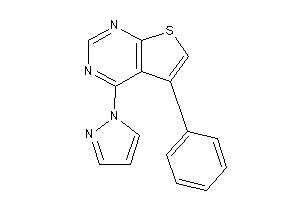 5-phenyl-4-pyrazol-1-yl-thieno[2,3-d]pyrimidine