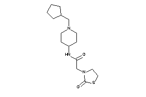 N-[1-(cyclopentylmethyl)-4-piperidyl]-2-(2-ketothiazolidin-3-yl)acetamide