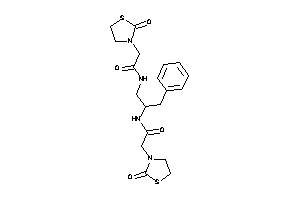 2-(2-ketothiazolidin-3-yl)-N-[2-[[2-(2-ketothiazolidin-3-yl)acetyl]amino]-3-phenyl-propyl]acetamide