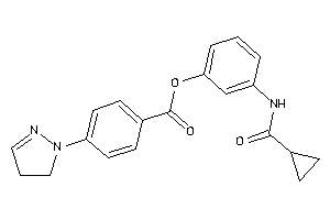 4-(2-pyrazolin-1-yl)benzoic Acid [3-(cyclopropanecarbonylamino)phenyl] Ester