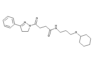 N-[3-(cyclohexoxy)propyl]-4-keto-4-(3-phenyl-2-pyrazolin-1-yl)butyramide