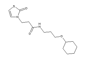 N-[3-(cyclohexoxy)propyl]-3-(2-keto-4-thiazolin-3-yl)propionamide