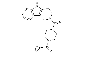 Cyclopropyl-[4-(1,3,4,5-tetrahydropyrido[4,3-b]indole-2-carbonyl)piperidino]methanone