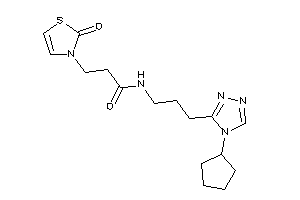 N-[3-(4-cyclopentyl-1,2,4-triazol-3-yl)propyl]-3-(2-keto-4-thiazolin-3-yl)propionamide