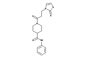 1-[3-(2-keto-4-thiazolin-3-yl)propanoyl]-N-phenyl-isonipecotamide