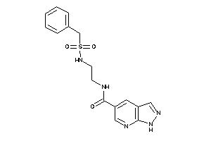 N-[2-(benzylsulfonylamino)ethyl]-1H-pyrazolo[3,4-b]pyridine-5-carboxamide