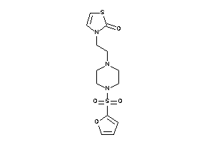 3-[2-[4-(2-furylsulfonyl)piperazino]ethyl]-4-thiazolin-2-one