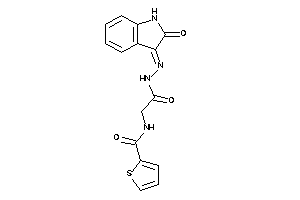 Image of N-[2-keto-2-[N'-(2-ketoindolin-3-ylidene)hydrazino]ethyl]thiophene-2-carboxamide