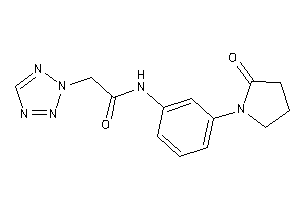 N-[3-(2-ketopyrrolidino)phenyl]-2-(tetrazol-2-yl)acetamide