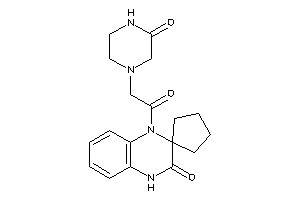 Image of 4-[2-(3-ketopiperazino)acetyl]spiro[1H-quinoxaline-3,1'-cyclopentane]-2-one