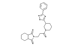 2-[3-keto-3-[3-(3-phenyl-1,2,4-oxadiazol-5-yl)piperidino]propyl]-3a,4,5,6,7,7a-hexahydroisoindole-1,3-quinone