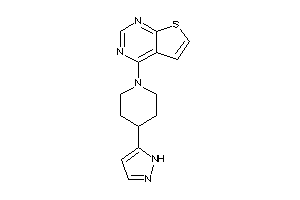 4-[4-(1H-pyrazol-5-yl)piperidino]thieno[2,3-d]pyrimidine