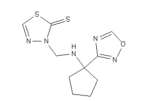 3-[[[1-(1,2,4-oxadiazol-3-yl)cyclopentyl]amino]methyl]-1,3,4-thiadiazole-2-thione