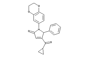 4-(cyclopropanecarbonyl)-1-(2,3-dihydro-1,4-benzodioxin-6-yl)-5-phenyl-3-pyrrolin-2-one