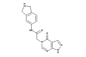 N-isoindolin-5-yl-2-(4-keto-1H-pyrazolo[3,4-d]pyrimidin-5-yl)acetamide