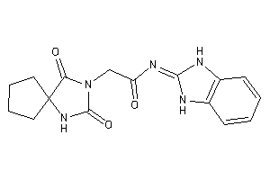 N-(1,3-dihydrobenzimidazol-2-ylidene)-2-(2,4-diketo-1,3-diazaspiro[4.4]nonan-3-yl)acetamide