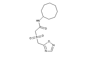 N-cyclooctyl-2-(1,2,4-oxadiazol-5-ylmethylsulfonyl)acetamide