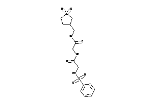 Image of 2-[[2-(benzenesulfonamido)acetyl]amino]-N-[(1,1-diketothiolan-3-yl)methyl]acetamide