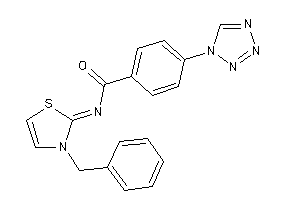 N-(3-benzyl-4-thiazolin-2-ylidene)-4-(tetrazol-1-yl)benzamide