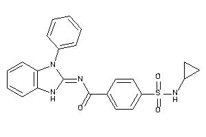 Image of 4-(cyclopropylsulfamoyl)-N-(3-phenyl-1H-benzimidazol-2-ylidene)benzamide