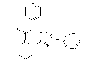 2-phenyl-1-[2-(3-phenyl-1,2,4-oxadiazol-5-yl)piperidino]ethanone