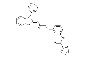 Image of N-[3-[2-keto-2-[(3-phenyl-1H-benzimidazol-2-ylidene)amino]ethoxy]phenyl]-2-furamide