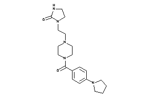 1-[2-[4-(4-pyrrolidinobenzoyl)piperazino]ethyl]-2-imidazolidinone