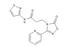 Image of N-isoxazol-3-yl-3-[5-keto-3-(2-pyridyl)-1,2,4-oxadiazol-4-yl]propionamide