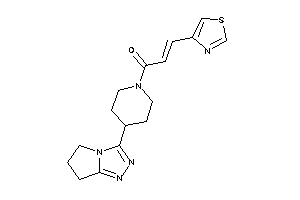 1-[4-(6,7-dihydro-5H-pyrrolo[2,1-c][1,2,4]triazol-3-yl)piperidino]-3-thiazol-4-yl-prop-2-en-1-one