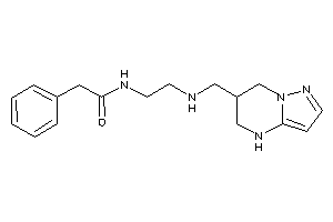 2-phenyl-N-[2-(4,5,6,7-tetrahydropyrazolo[1,5-a]pyrimidin-6-ylmethylamino)ethyl]acetamide