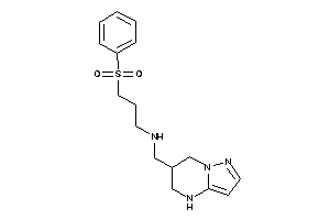 3-besylpropyl(4,5,6,7-tetrahydropyrazolo[1,5-a]pyrimidin-6-ylmethyl)amine