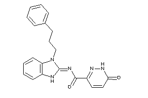 6-keto-N-[3-(3-phenylpropyl)-1H-benzimidazol-2-ylidene]-1H-pyridazine-3-carboxamide