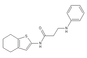 3-anilino-N-(4,5,6,7-tetrahydrobenzothiophen-2-yl)propionamide