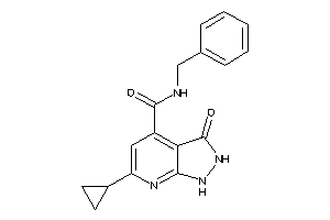 N-benzyl-6-cyclopropyl-3-keto-1,2-dihydropyrazolo[3,4-b]pyridine-4-carboxamide