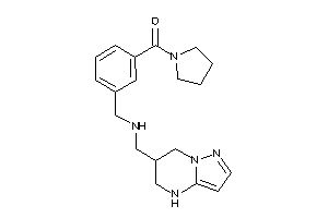 Pyrrolidino-[3-[(4,5,6,7-tetrahydropyrazolo[1,5-a]pyrimidin-6-ylmethylamino)methyl]phenyl]methanone