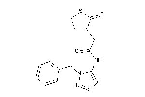 N-(2-benzylpyrazol-3-yl)-2-(2-ketothiazolidin-3-yl)acetamide