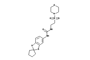 1-(2-morpholinosulfonylethyl)-3-spiro[1,3-benzodioxole-2,1'-cyclopentane]-5-yl-urea