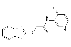 2-(1H-benzimidazol-2-ylthio)-N-(4-keto-1H-pyridin-3-yl)acetamide