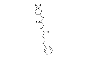 N-[2-[(1,1-diketothiolan-3-yl)amino]-2-keto-ethyl]-3-(phenylthio)propionamide