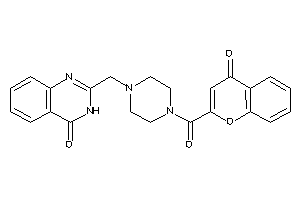 2-[[4-(4-ketochromene-2-carbonyl)piperazino]methyl]-3H-quinazolin-4-one