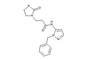 N-(2-benzylpyrazol-3-yl)-3-(2-ketothiazolidin-3-yl)propionamide