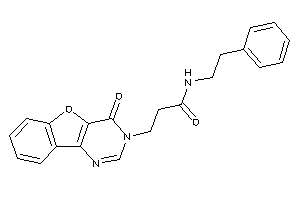 3-(4-ketobenzofuro[3,2-d]pyrimidin-3-yl)-N-phenethyl-propionamide