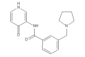 N-(4-keto-1H-pyridin-3-yl)-3-(pyrrolidinomethyl)benzamide